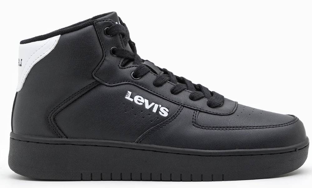 ΜΠΟΤΑΚΙ LEVIS VUNI0023S NEW UNION MID ΜΑΥΡΟ/ΛΕΥΚΟ (EU:35)