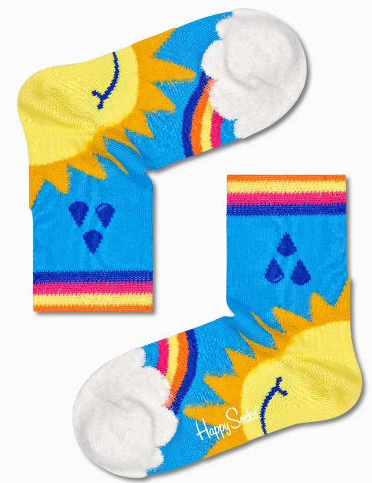 ΚΑΛΤΣΕΣ HAPPY SOCKS KIDS OVER THE RAINBOW KOVR01-0200 ΓΑΛΑΖΙΟ/ΠΟΛΥΧΡΩΜΟ (EU:24-26)