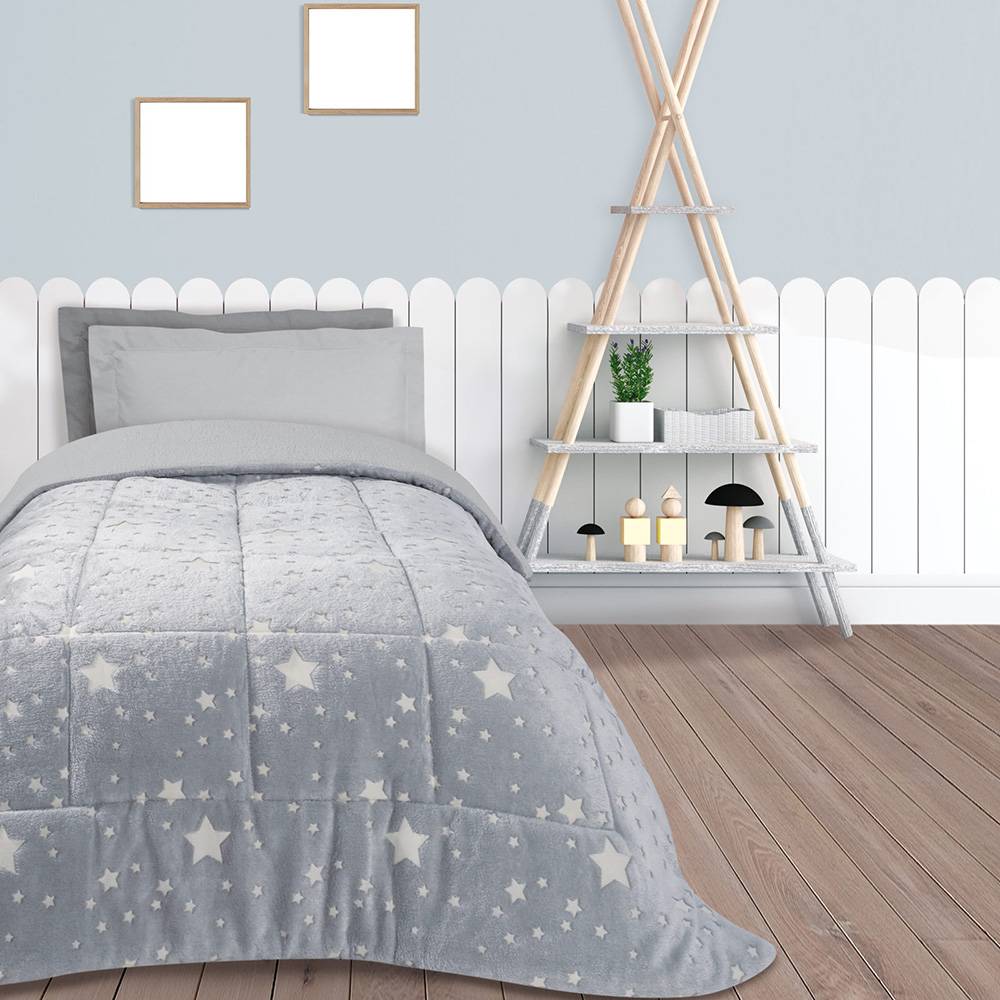 DAS HOME ΚΟΥΒΕΡΤOΠΑΠΛΩΜΑ DAS HOME KID 4771 ΓΚΡΙ 160X220CM