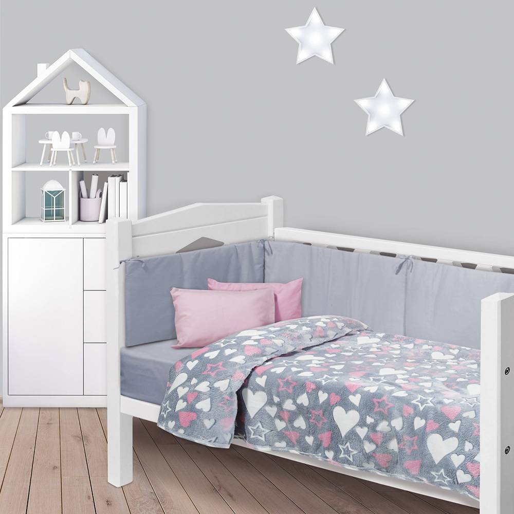 DAS HOME ΚΟΥΒΕΡΤΑ FLEECE DAS HOME RELAX 4772 ΡΟΖ ΓΚΡΙ 110X150CM