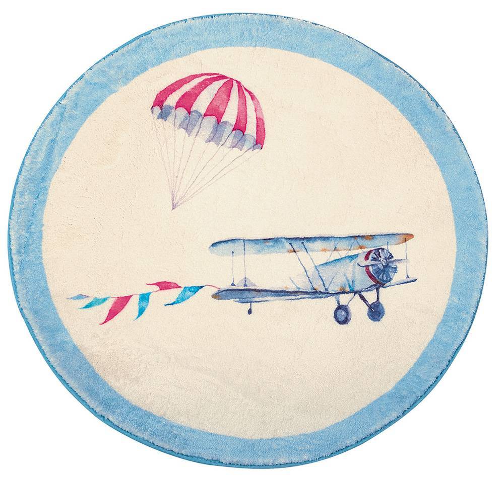 ΧΑΛΙ GREENWICH POLO CLUB ΣΤΡΟΓΓΥΛΟ 3009 ΣΙΕΛ ΕΚΡΟΥ Φ120CM