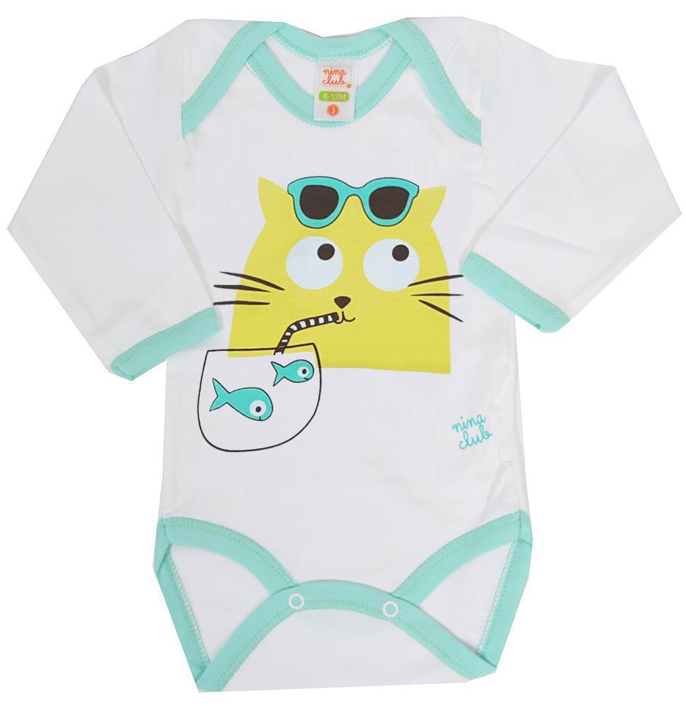 ΦΟΡΜΑΚΙ ΜΑΚΡΥΜΑΝΙΚΟ NINA CLUB 74 ΑΡΚΟΥΔΑΚΙΑ ΛΕΥΚΟ/ΒΕΡΑΜΑΝ (74 CM)-(6-12 ΜΗΝΩΝ) NINA CLUB