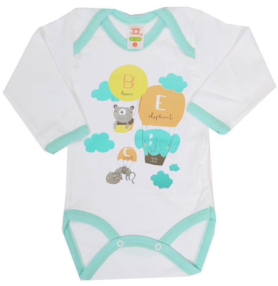 ΦΟΡΜΑΚΙ ΜΑΚΡΥΜΑΝΙΚΟ NINA CLUB 74 ΑΕΡΟΣΤΑΤΑ ΛΕΥΚΟ/ΒΕΡΑΜΑΝ (74 CM)-(6-12 ΜΗΝΩΝ) NINA CLUB