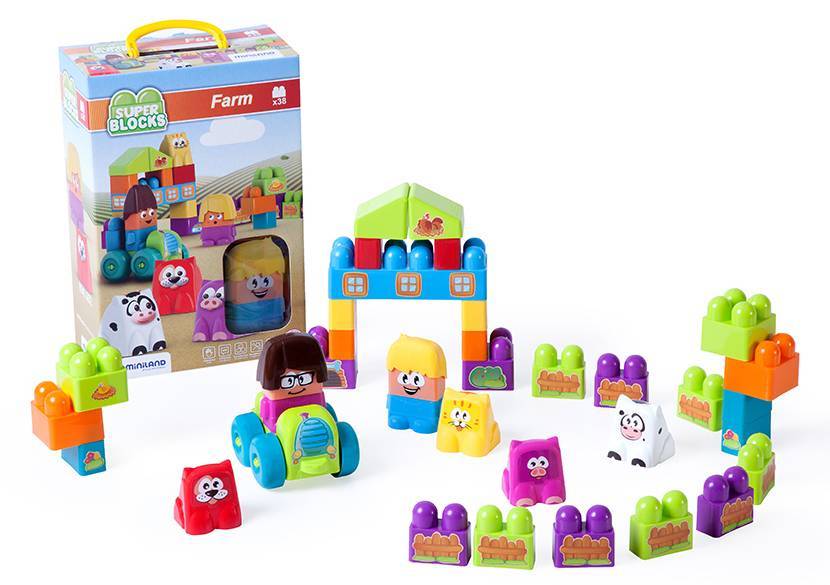 ΤΟΥΒΛΑΚΙΑ MINILAND SUPER BLOCKS FARM 38 ΤΜΧ MINILAND