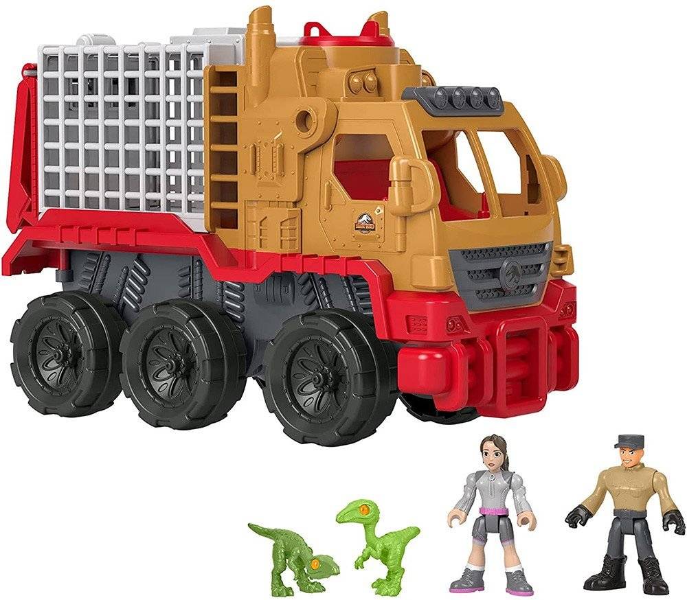 FISHER-PRICE IMAGINEXT JURASSIC WORLD-ΦΟΡΤΗΓΟ ΚΛΟΥΒΙ ΔΕΙΝΟΣΑΥΡΩΝ ΚΑΙ ΓΙΑΖ (HCH97)