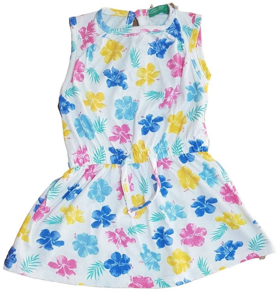ΦΟΡΕΜΑ BENETTON FUNZ SUMM GIRL ΛΕΥΚΟ/ΠΟΛΥΧΡΩΜΟ (82 CM)-(1-2 ΕΤΩΝ)