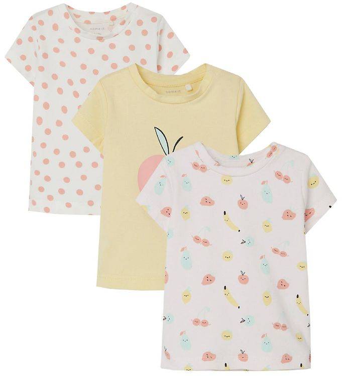 ΣΕΤ ΜΠΛΟΥΖΕΣ NAME IT 13201822 NBFDAIVA ΛΕΥΚΟ/ΚΙΤΡΙΝΟ 3ΤΜΧ (62 CM)-(4 ΜΗΝΩΝ) NAME IT