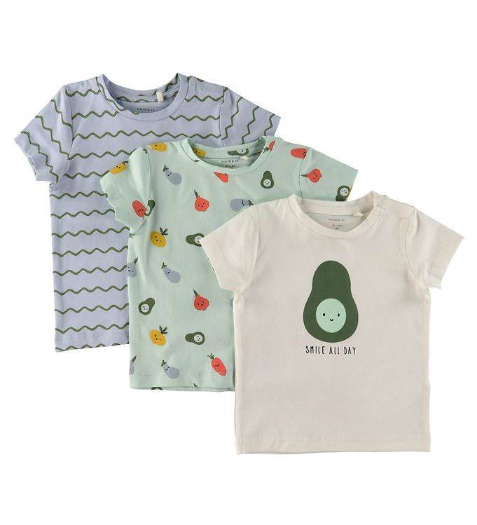 ΣΕΤ ΜΠΛΟΥΖΕΣ NAME IT 13201824 NBMDYLAN ΛΕΥΚΟ/ΧΑΚΙ 3ΤΜΧ (68 CM)-(6 ΜΗΝΩΝ) NAME IT