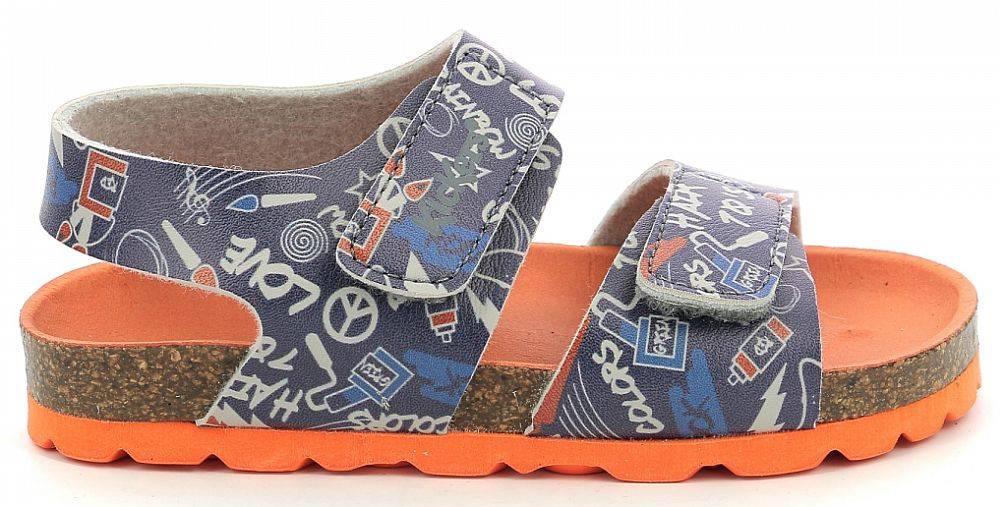 ΣΑΝΔΑΛΙΑ KICKERS SUMMERKRO 785458 ΣΚΟΥΡΟ ΜΠΛΕ (EU:34)