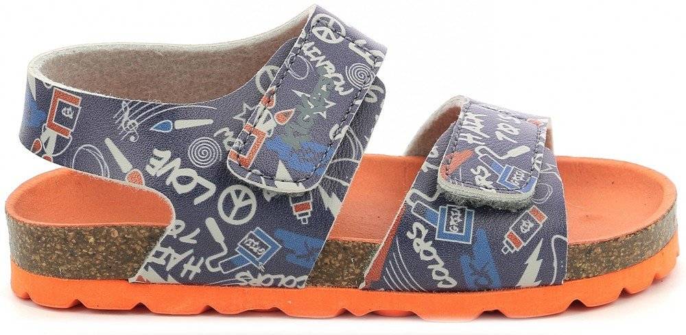 ΣΑΝΔΑΛΙΑ KICKERS SUMMERKRO 785458 ΣΚΟΥΡΟ ΜΠΛΕ (EU:20)