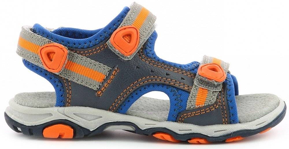 ΣΑΝΔΑΛΙΑ KICKERS KIWI 558522 ΜΠΛΕ/ΠΟΡΤΟΚΑΛΙ (EU:33) KICKERS