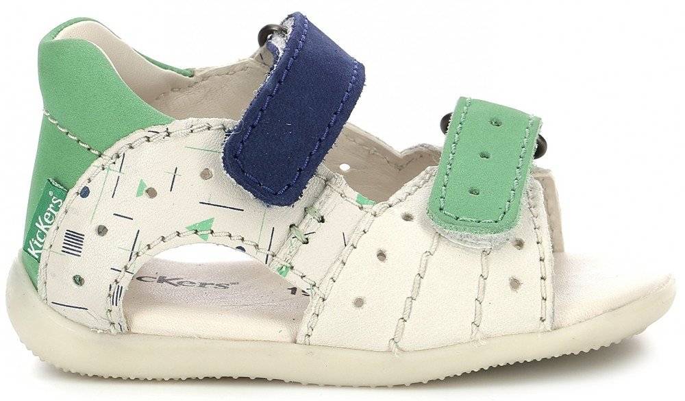 ΠΕΔΙΛΑ KICKERS BOPING-2 785407 ΛΕΥΚΟ/ΠΡΑΣΙΝΟ/ΜΠΛΕ (EU:23)