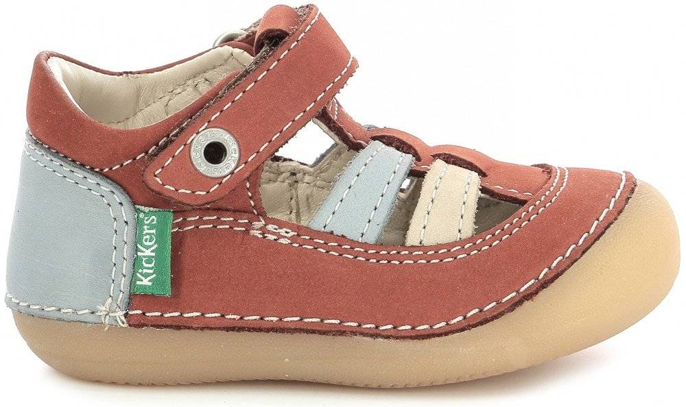 ΠΑΠΟΥΤΣΟΠΕΔΙΛΑ KICKERS SUSHY 611086 ΚΑΦΕ/ΜΠΛΕ/ΜΠΕΖ (EU:22) KICKERS