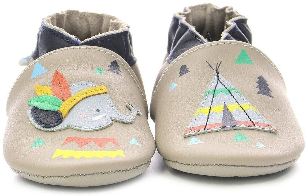 ROBEEZ ΠΑΝΤΟΦΛΑΚΙΑ ROBEEZ ELEFANT CAMP 890440 ΑΝΟΙΧΤΟ ΓΚΡΙ (EU:17/18)