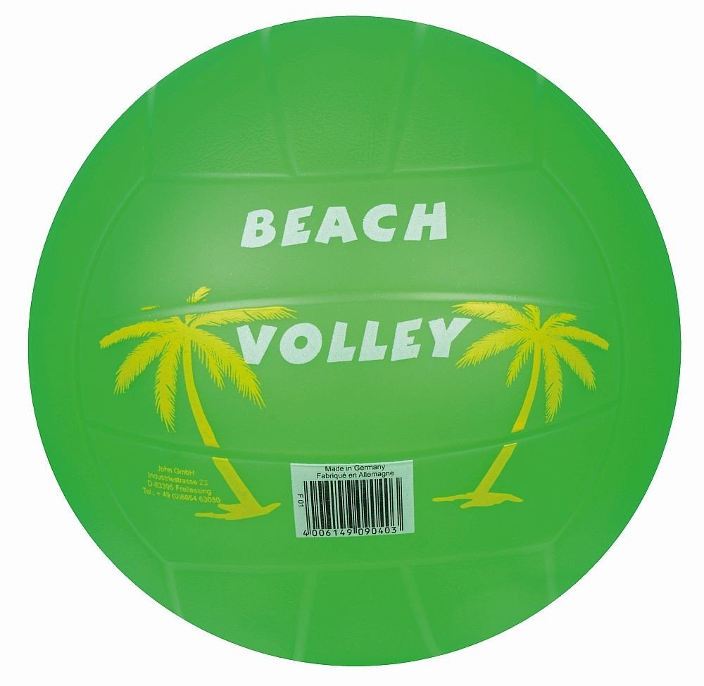 JOHN ΠΛΑΣΤΙΚΗ ΜΠΑΛΑ ΒΟΛΕΪ 220MM BEACH NEON ΠΡΑΣΙΝΗ