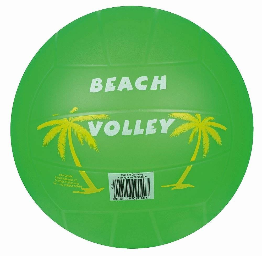 JOHN ΠΛΑΣΤΙΚΗ ΜΠΑΛΑ ΒΟΛΕΪ 220MM BEACH NEON ΠΡΑΣΙΝΗ