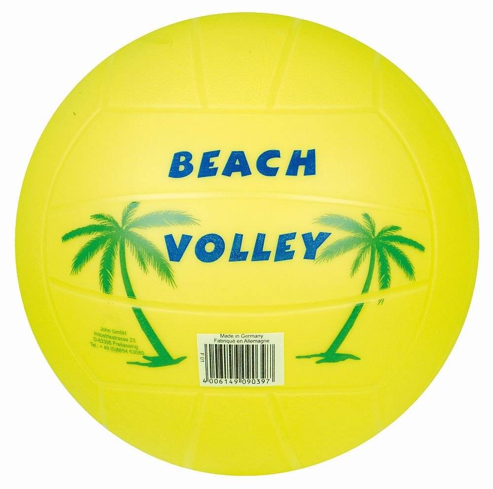 ΠΛΑΣΤΙΚΗ ΜΠΑΛΑ ΒΟΛΕΪ 220MM BEACH NEON ΚΙΤΡΙΝΗ