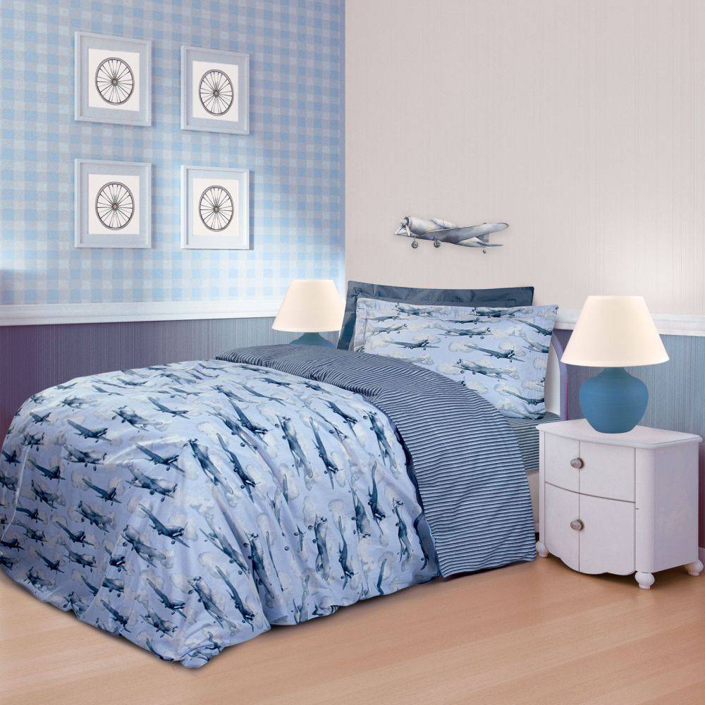 ΚΟΥΒΕΡΛΙ GREENWICH POLO CLUB ΒΑΒΥ 8817 ΣΙΕΛ/ΓΚΡΙ 160X240CM GREENWICH POLO CLUB