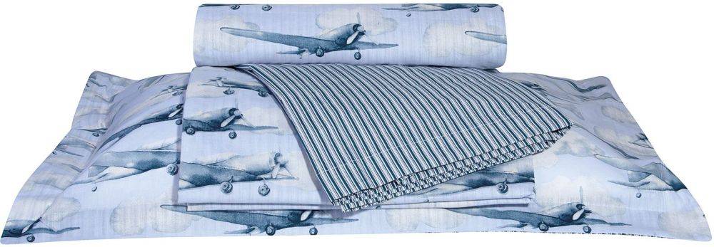 ΣΕΤ ΣΕΝΤΟΝΙΑ GREENWICH POLO CLUB ΒΑΒΥ 8817 ΣΙΕΛ/ΓΚΡΙ 170X260CM 3ΤΜΧ