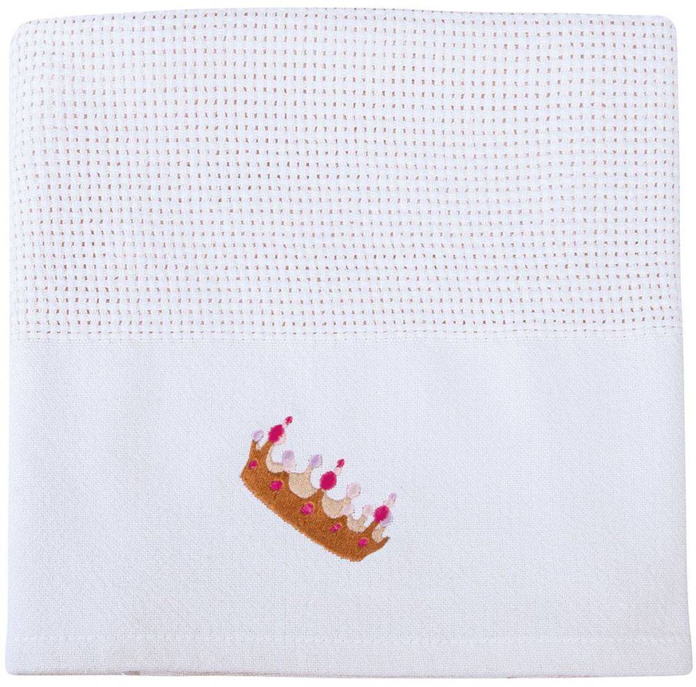 ΚΟΥΒΕΡΤΑ GREENWICH POLO CLUB ΒΑΒΥ 8819 ΠΛΕΚΤΗ ΛΕΥΚΟ/ΡΟΖ 110X150CM