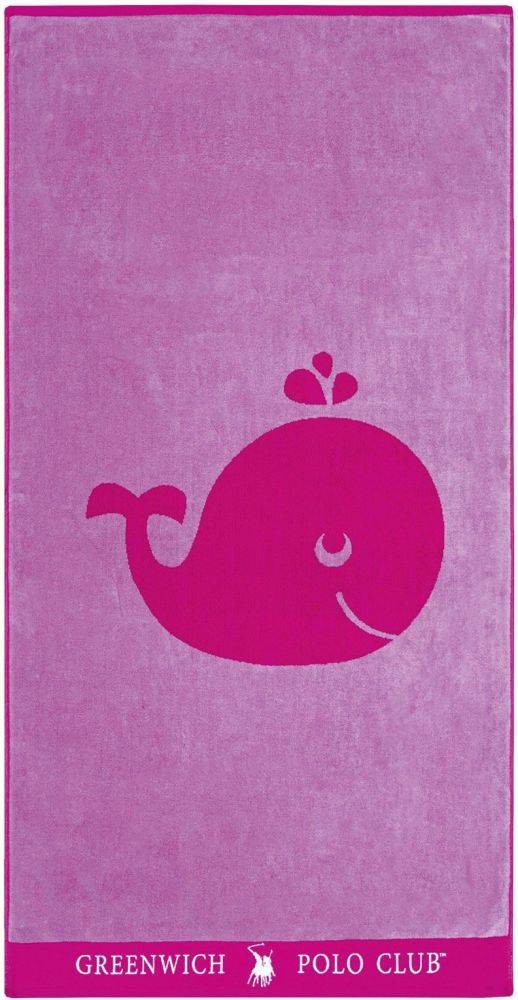 GREENWICH POLO CLUB ΠΕΤΣΕΤΑ ΘΑΛΑΣΣΗΣ GREENWICH POLO CLUB JUNIOR 3663 ΛΙΛΑ/ΡΟΖ 70X140CM