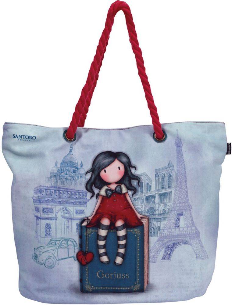 ΤΣΑΝΤΑ ΘΑΛΑΣΣΗΣ SANTORO 5828 ΜΠΛΕ/ΚΟΚΚΙΝΟ 58Χ38Χ20CM SANTORO