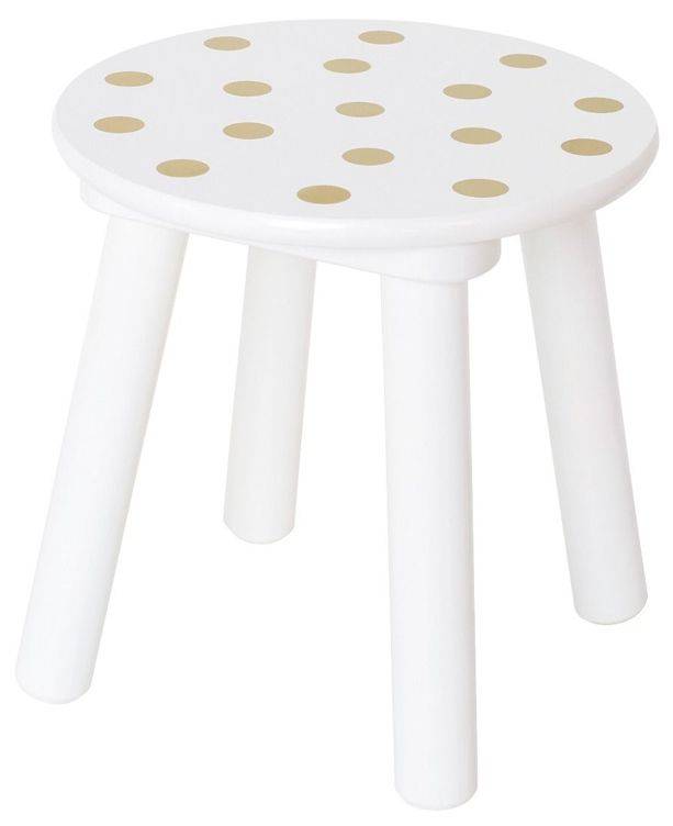 ΞΥΛΙΝΟ ΣΚΑΜΝΑΚΙ ΜΕ ΧΡΥΣΕΣ ΒΟΥΛΕΣ JABADABADO 26 X 26CM JABADABADO