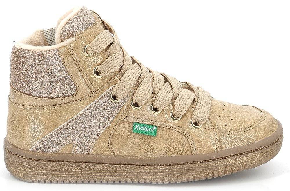 ΜΠΟΤΑΚΙ KICKERS LOWELL 739355 ΜΠΕΖ/ΧΡΥΣΟ (EU:32)