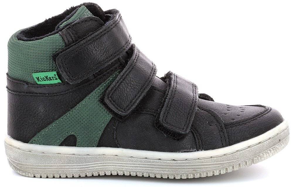 ΜΠΟΤΑΚΙ KICKERS LOHAN 739363 ΜΑΥΡΟ/ΠΡΑΣΙΝΟ (EU:28) KICKERS