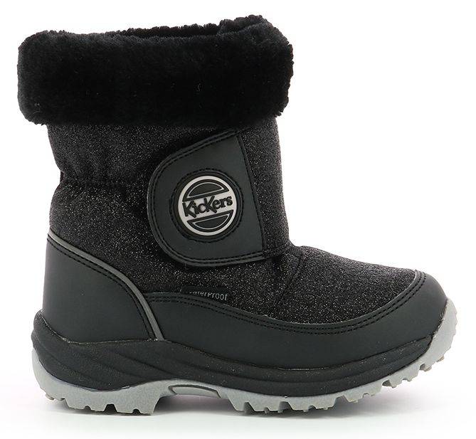 ΜΠΟΤΑΚΙ KICKERS JUMPSNOW 744632 ΜΑΥΡΟ ΜΕΤΑΛΛΙΖΕ (EU:34) KICKERS