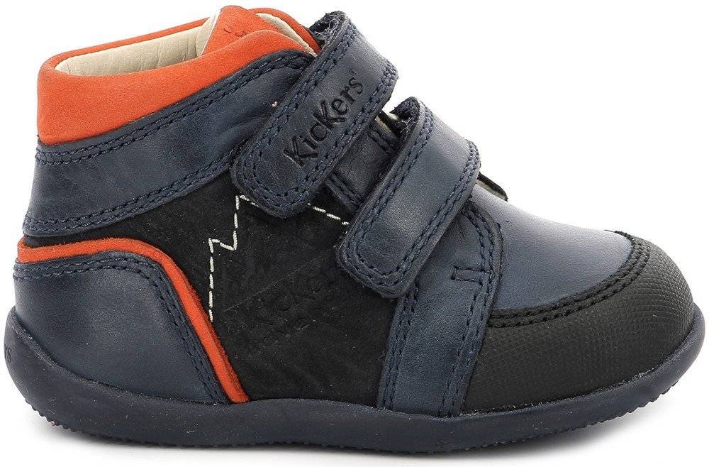 ΜΠΟΤΑΚΙ KICKERS BIKRO MOUNTAIN 878632 ΣΚΟΥΡΟ ΜΠΛΕ/ΠΟΡΤΟΚΑΛΙ (EU:19) KICKERS