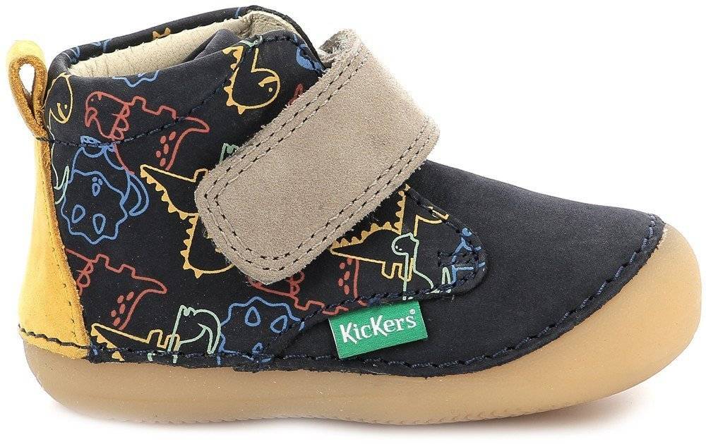 KICKERS ΜΠΟΤΑΚΙ KICKERS SABIO 879028 ΣΚΟΥΡΟ ΜΠΛΕ/ΠΟΛΥΧΡΩΜΟ (EU:18)