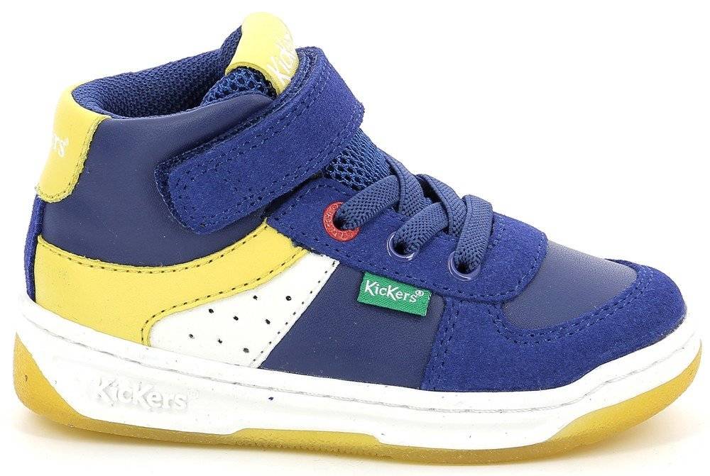 ΜΠΟΤΑΚΙ KICKERS KICKALIEN 910873 ΣΚΟΥΡΟ ΜΠΛΕ/ΛΕΥΚΟ/ΠΟΡΤΟΚΑΛΙ (EU:31)