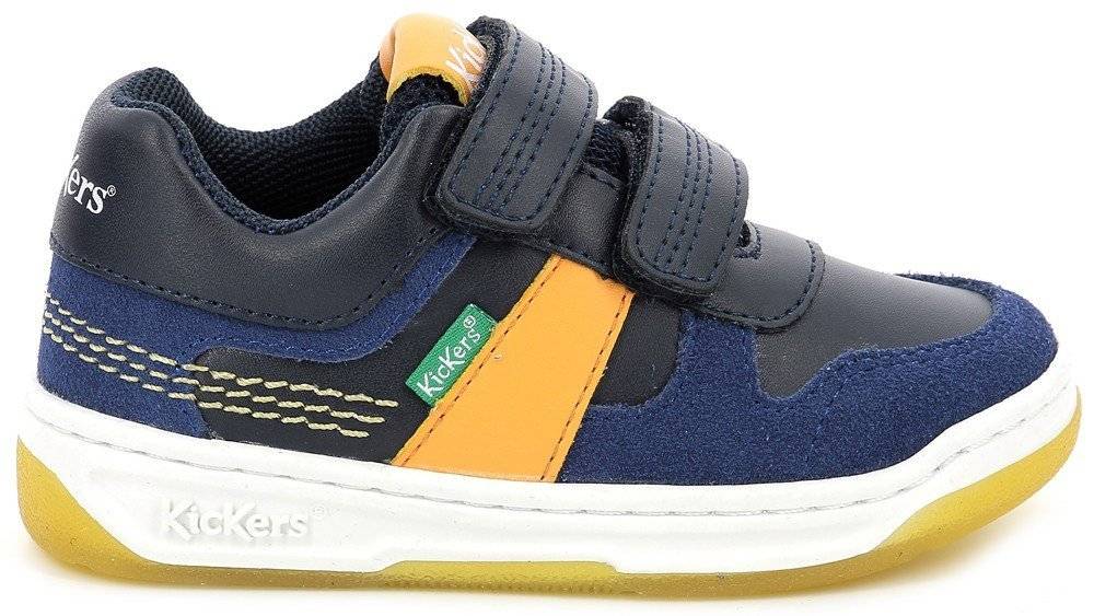 SNEAKERS KICKERS KALIDO 910861 ΜΠΛΕ/ΣΚΟΥΡΟ ΜΠΛΕ/ΚΙΤΡΙΝΟ (EU:34)