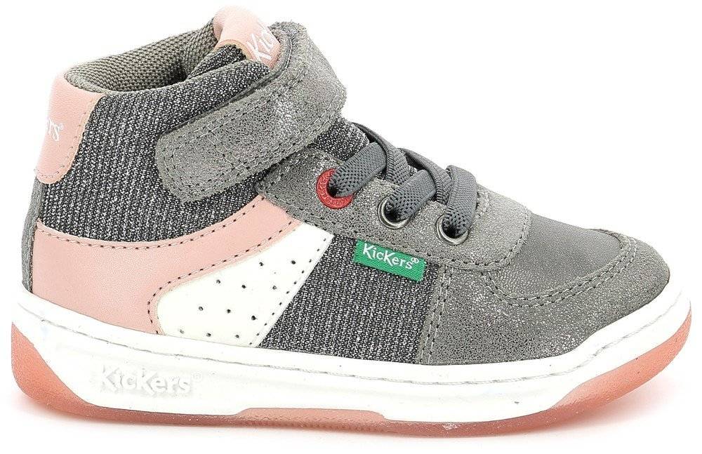 ΜΠΟΤΑΚΙ KICKERS KICKALIEN 910870 ΓΚΡΙ/ΑΝΟΙΧΤΟ ΡΟΖ (EU:31)