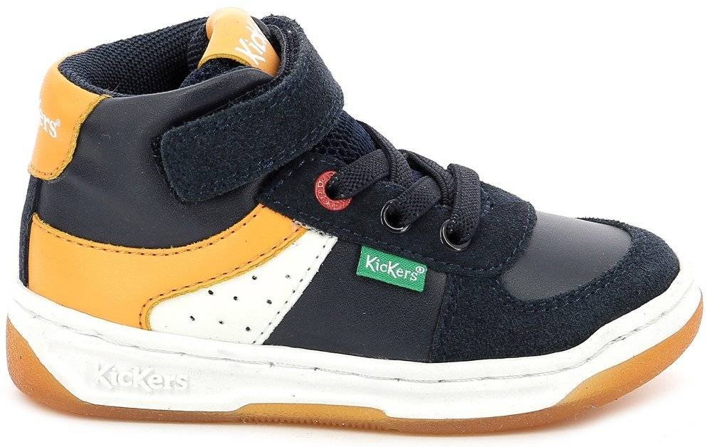 ΜΠΟΤΑΚΙ KICKERS KICKALIEN 910873 ΜΠΛΕ/ΛΕΥΚΟ/ΚΙΤΡΙΝΟ (EU:34)