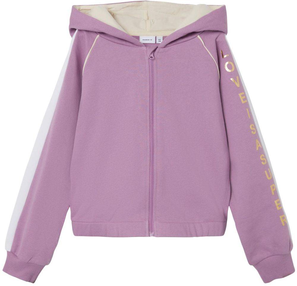 HOODIE ΜΕ ΦΕΡΜΟΥΑΡ NAME IT 13206427 NKFLIVA ΡΟΖ/ΜΩΒ (146-152 CM)-(11-12 ΕΤΩΝ) NAME IT