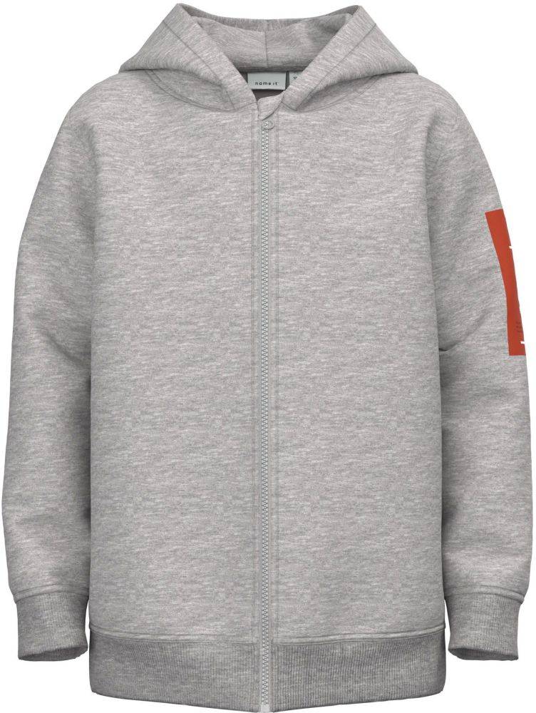 HOODIE ΜΕ ΦΕΡΜΟΥΑΡ NAME IT 13209302 NKMLESIMON ΓΚΡΙ ΜΕΛΑΝΖΕ (122-128 CM)-(7-8 ΕΤΩΝ) NAME IT