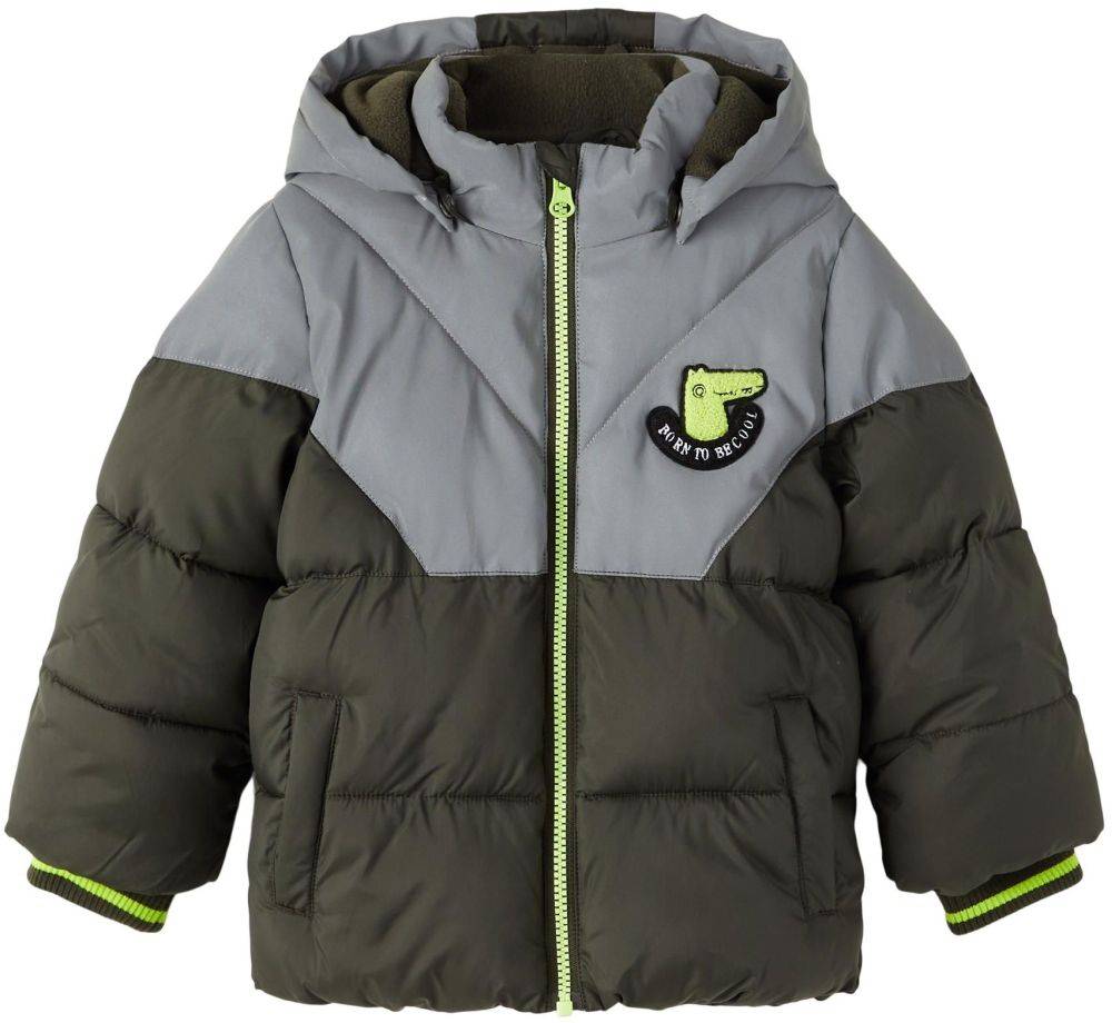 NAME IT ΜΠΟΥΦΑΝ NAME IT 13205248 NMMMORTEN ΓΚΡΙ/ΣΚΟΥΡΟ ΠΡΑΣΙΝΟ (92 CM)-(2 ΕΤΩΝ)