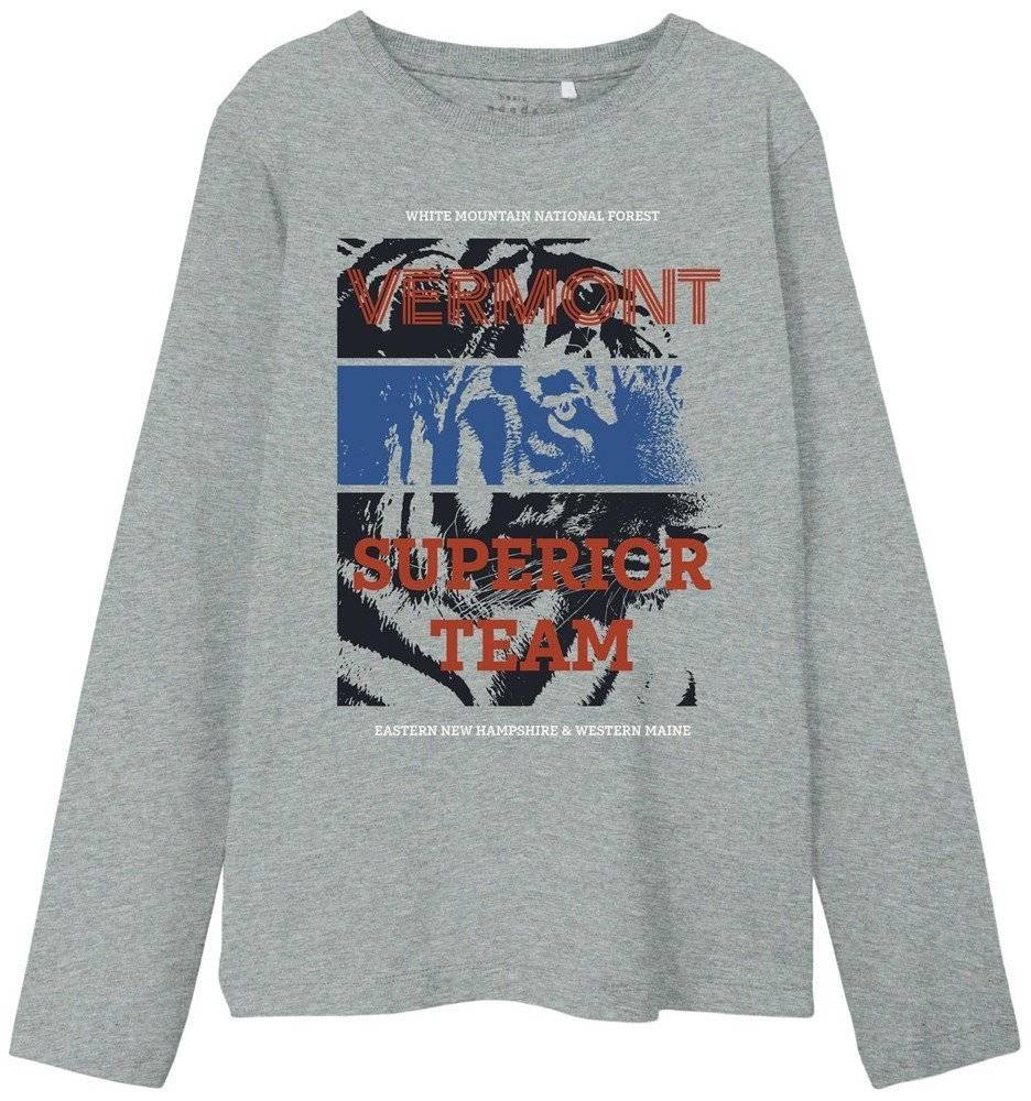 ΜΠΛΟΥΖΑ ΜΑΚΡΥΜΑΝΙΚΗ NAME IT 13206580 NKMVUX ΓΚΡΙ ΜΕΛΑΝΖΕ (122-128 CM)-(7-8 ΕΤΩΝ)