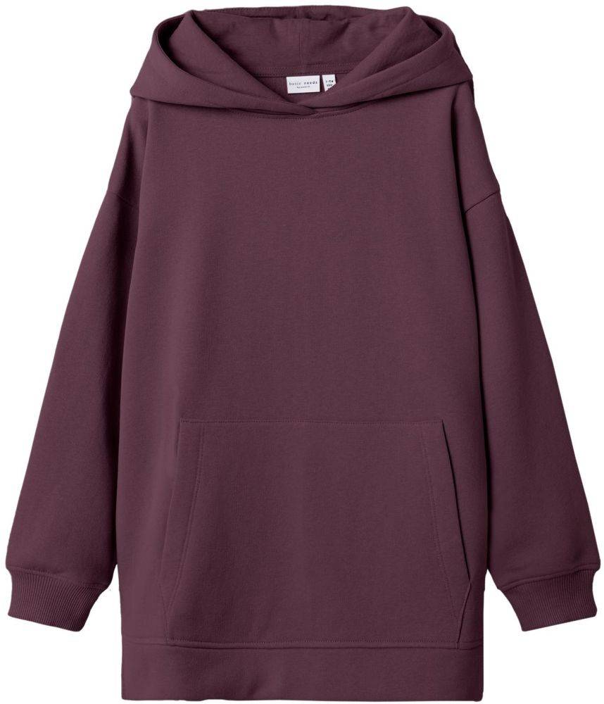 HOODIE NAME IT 13206673 NKFVILU ΜΠΟΡΝΤΩ/ΣΚΟΥΡΟ ΜΩΒ (158-164 CM)-(13-14 ΕΤΩΝ) NAME IT