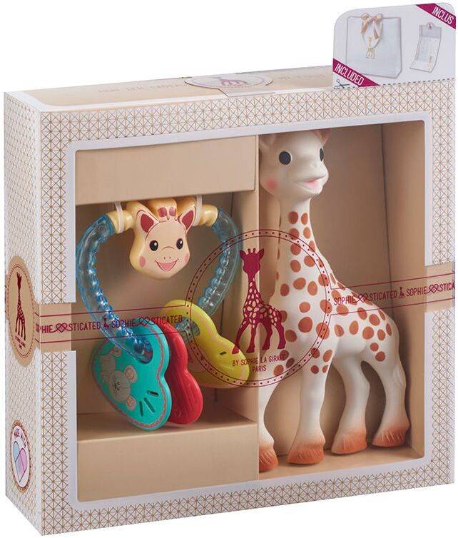 SOPHIE LA GIRAFE ΣΕΤ ΔΩΡΟΥ SOPHIESTICATED ΜΕ ΤΗΝ ΣΟΦΙ ΚΑΙ ΚΟΥΔΟΥΝΙΣΤΡΑ ΚΑΡΔΙΑ SOPHIE LA GIRAFE