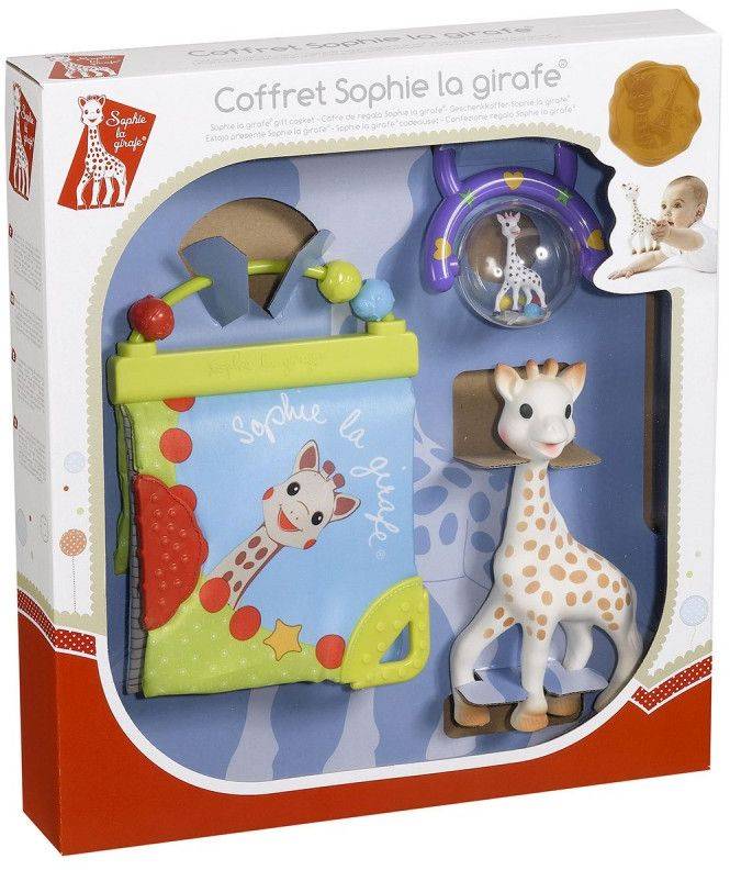 ΣΟΦΙ Η ΚΑΜΗΛΟΠΑΡΔΑΛΗ SOPHIE LA GIRAFE ΣΕΤ ΓΙΑ ΝΕΟΓΕΝΝΗΤΟ SUPER SOFT SOPHIE LA GIRAFE