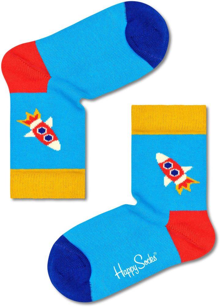 ΚΑΛΤΣΕΣ HAPPY SOCKS KIDS ROCKET SOCK KROK01-6000 ΜΠΛΕ (EU:24-26) HAPPY SOCKS