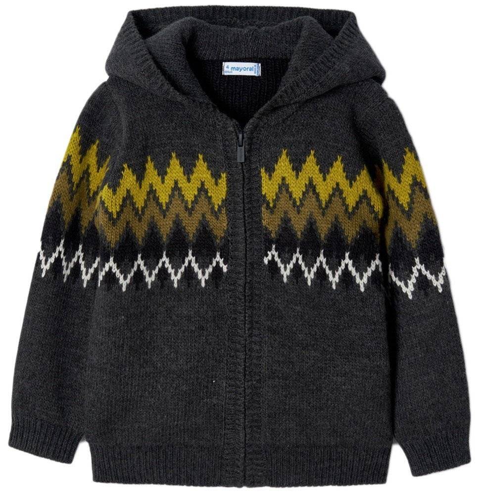 MAYORAL ΖΑΚΕΤΑ MAYORAL 4395 ΠΛΕΚΤΗ ΣΚΟΥΡΟ ΓΚΡΙ (110 CM)(5 ΕΤΩΝ)