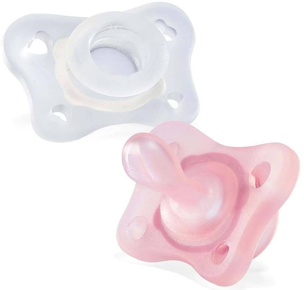 ΠΙΠΙΛΑ ΣΙΛΙΚΟΝΗΣ CHICCO MINI SOFT 0-2Μ PHYSIOFORMA ΡΟΖ (2ΤΜΧ) CHICCO