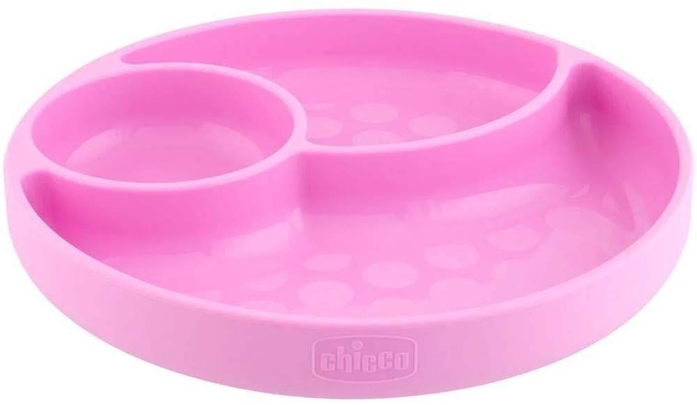 ΠΙΑΤΟ ΜΕ ΧΩΡΙΣΜΑΤΑ CHICCO 12Μ+ ΡΟΖ CHICCO