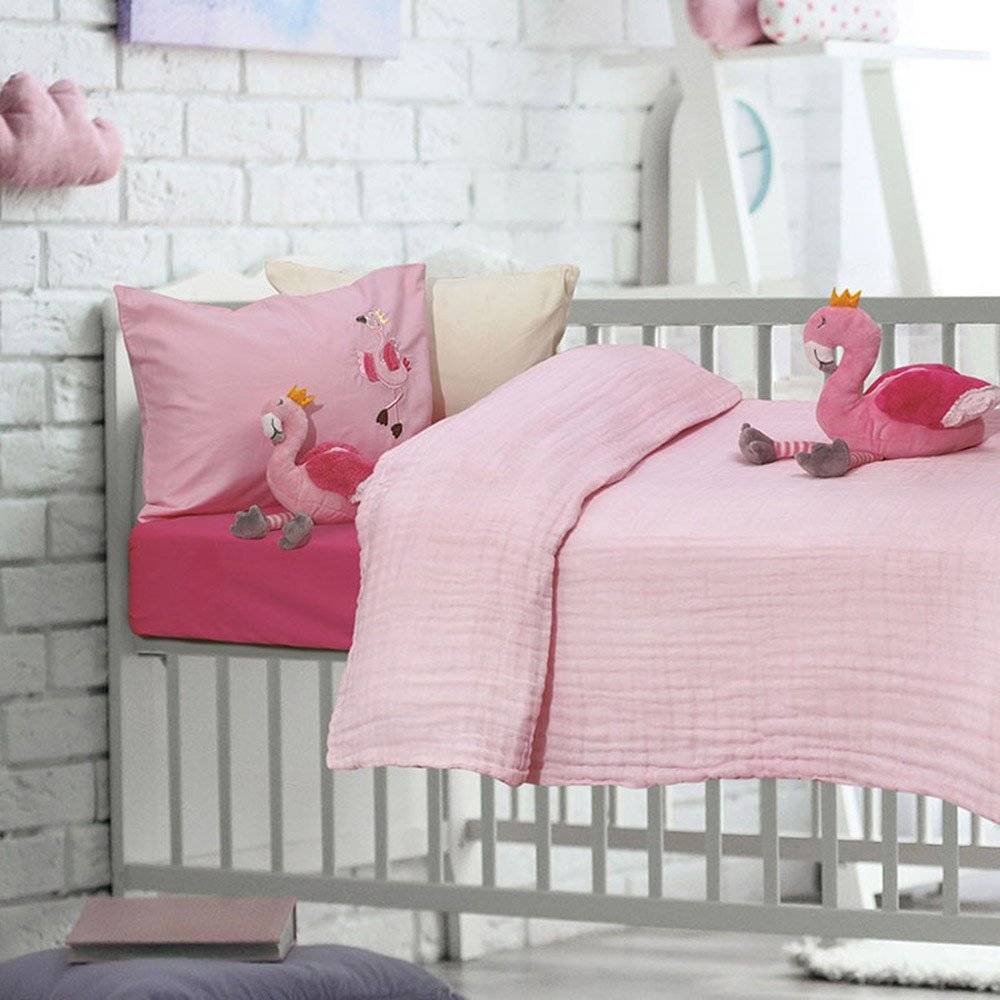 DAS HOME ΚΟΥΒΕΡΤΑ DAS HOME RELAX ΜΟΥΣΕΛΙΝΑ 6477 ΡΟΖ 110X150CM