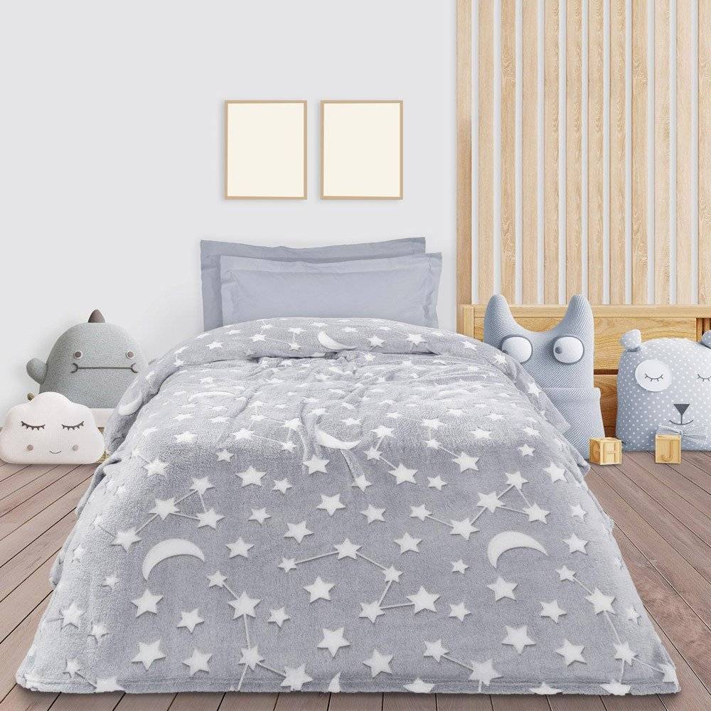 ΚΟΥΒΕΡΤΑ FLEECE DAS HOME RELAX 4835 ΓΚΡΙ 160X220CM DAS HOME