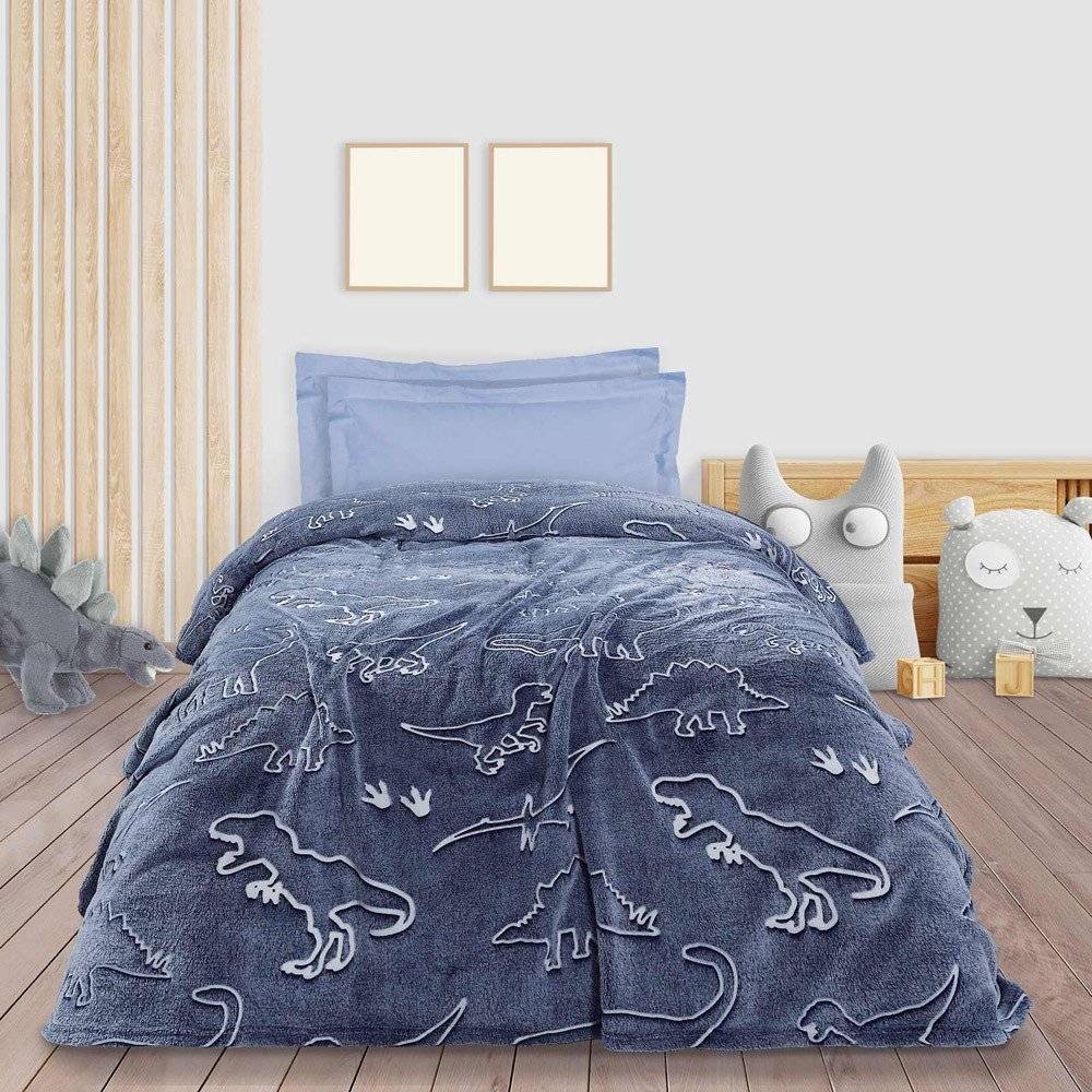 ΚΟΥΒΕΡΤΑ FLEECE DAS HOME RELAX 4836 ΜΠΛΕ 160X220CM